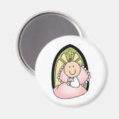 Taufe Baby Girl Magnet (Vorderseite/Rückseite)