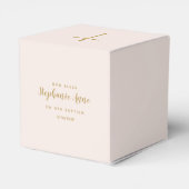 Taufe Baby Girl mit Bonnet Geschenkschachtel (Rückseite)