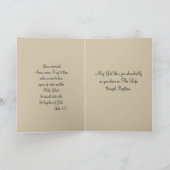 Taufe Baby-Segen mit Kreuz Karte (Innenseite)