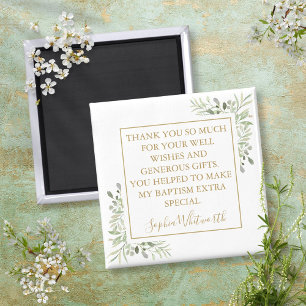 Taufe Begrünung Dankeschön Magnet