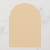 Taufe Beige Arch einfaches Skript Cross Light Brow Einladung (Rückseite)