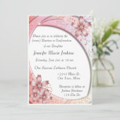 Taufe, Bejahungsfeier Einladung (Stehend Vorderseite)