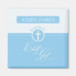 Taufe, Benutzerdefinierter Name, Blaues Kind Gotte Magnet