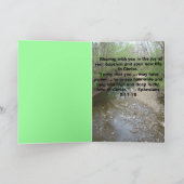 TAUFE-BESTÄTIGUNG Gruß-Karte Karte (Innenseite)