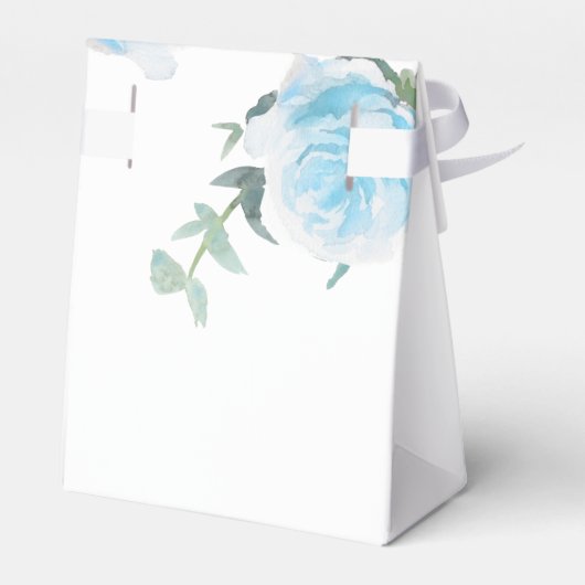 Taufe blauen Eukalyptus-Junge vielen Dank Geschenkschachtel (Rückseite)