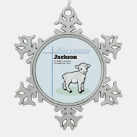 Taufe Blauer Junge Lamm, anpassbar