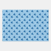 Taufe Blauer Taubenkreuz Liebe Geschenkpapier Set (Vorderseite 3)