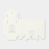 Taufe Blauer und Grüner Leaf Kranz Geschenkschachtel (Ungefaltet)