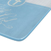 Taufe Blaues Kind Gottes, anpassbar Schneidebrett (Ecke)