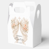 Taufe Blumen Perlen Bogen Geschenkschachtel (Geöffnet)