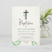 Taufe - Botanische Einladung (Stehend Vorderseite)