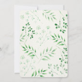 Taufe - Botanische Einladung (Rückseite)