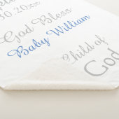 Taufe Boy Blue Star Rattle Medium Sherpadecke (3/4)