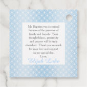 Taufe | Boy Eternity Rings Crosses Foto Geschenkanhänger (Rückseite)