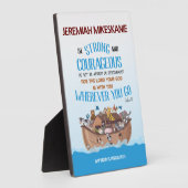 Taufe Boy Noah's Ark Theme Fotoplatte (Seite)