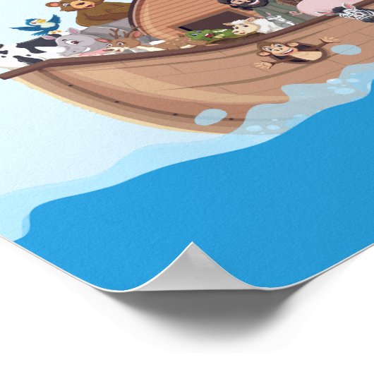 Taufe Boy Noah's Ark Theme Poster (Ecke)