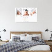 Taufe Brauch Foto moderne Junge Mädchen Leinwanddruck (Insitu (Schlafzimmer))