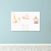 Taufe Brauch Foto moderne Junge Mädchen Leinwanddruck (Insitu (Holzboden))