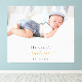 Taufe Brauch Foto moderne Junge Mädchen Leinwanddruck (Insitu (Holzboden))