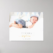 Taufe Brauch Foto moderne Junge Mädchen Leinwanddruck (Vorderseite)