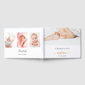 Taufe Brauch Foto Moderne Mädchen Gästebuch (Voll)