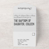 Taufe Christening all in einer Einladung (Außenbereich)