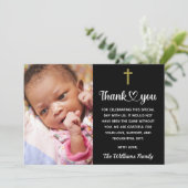 Taufe Christening Communion Christlich Religious Dankeskarte (Stehend Vorderseite)