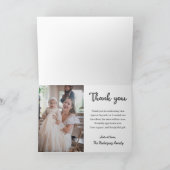 Taufe Christening Communion Religious Christlich Dankeskarte (Innenseite)