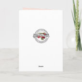 Taufe Christening Danke für Priester Karte (Rückseite)