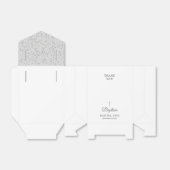 Taufe Christening Elegant Silver Stardust Geschenkschachtel (Ungefaltet)