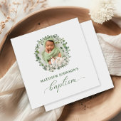 Taufe Christening Foto Rose Bloral Serviette