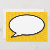 Taufe Christening Fun Modernes Comic Buch Einladung (Rückseite)