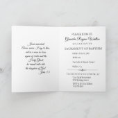 Taufe Christening Girl Christliche Einladung (Innenseite)