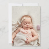 Taufe Christening Golden Signature Script Foto Einladung (Rückseite)