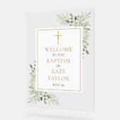 Taufe Christening Greenerity Willkommenszeichen Acrylschild (Winkel)