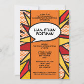 Taufe Christening Modern Fun Typografie Einladung (Vorderseite)