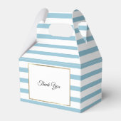 Taufe Christening Niedlich Blue Stripe Gevor Box Geschenkschachtel (Rückseite)