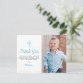 Taufe Christening Religious Boy Foto Postkarte (Stehend Vorderseite)