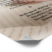 Taufe Christening Seekarte mit Foto Poster (Ecke)