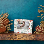 Taufe / Christentum Datum Weihnachten Blumengesche Fotoplatte (Seite)