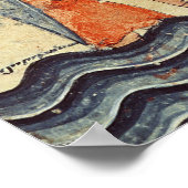 Taufe Christi, aus einem Evangelium Poster (Ecke)