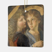 Taufe Christi Engel von Leonardo da Vinci Keramikornament (Links)