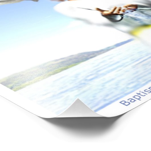 Taufe Christi Fotodruck (Ecke)