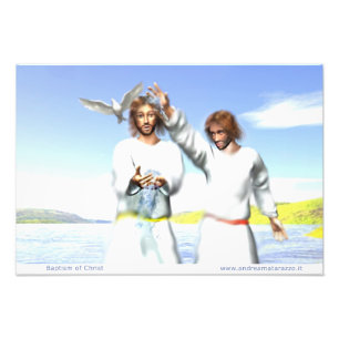 Taufe Christi Fotodruck
