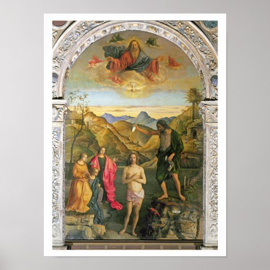 Taufe Christi, Johannes Altarpiece Poster (Vorne)