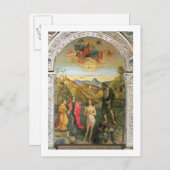 Taufe Christi, Johannes Altarpiece Postkarte (Vorne/Hinten)