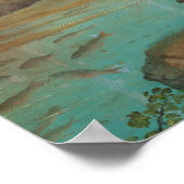 Taufe Christi, Juan de Flandes Kunstgedicht Poster (Ecke)