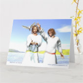 Taufe Christi Karte (Gelbe Blume)