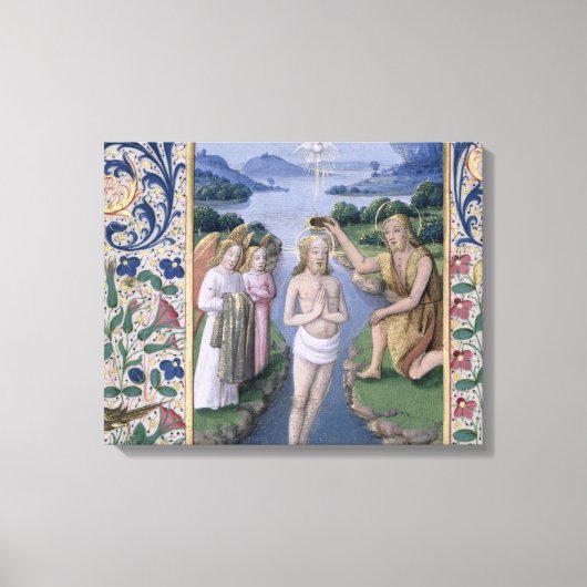 Taufe Christi Leinwanddruck (Vorderseite)