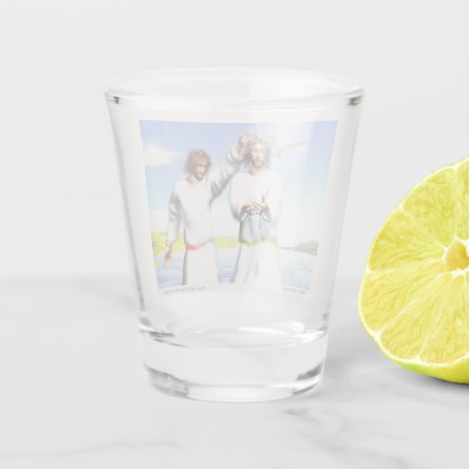 Taufe Christi Schnapsglas (Rückseite)